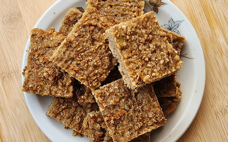 barrinhas de banana e aveia