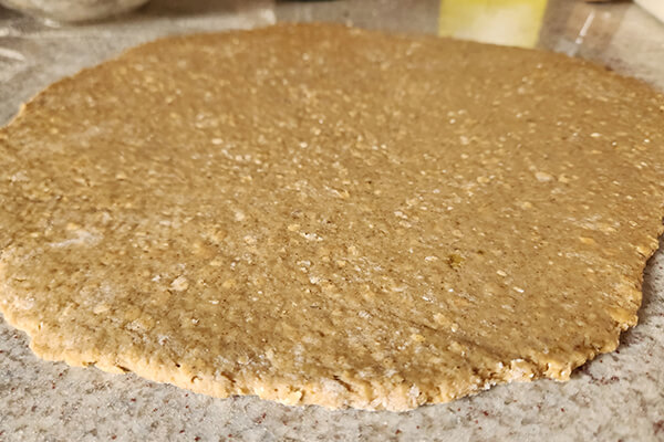 biscoito de banana, aveia e mel