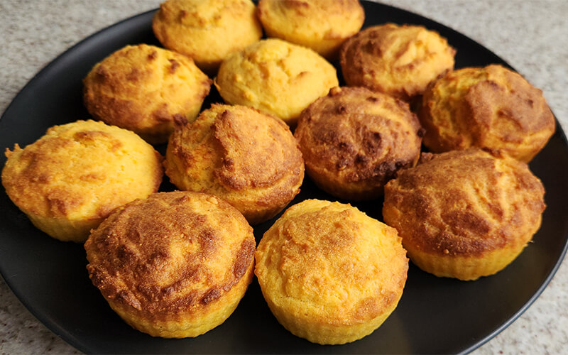 muffins de fubá